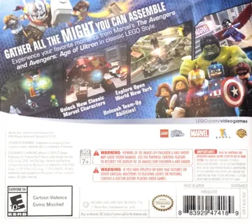LEGO Marvel Avengers (USA) (En,Fr,Es,Pt) box cover back